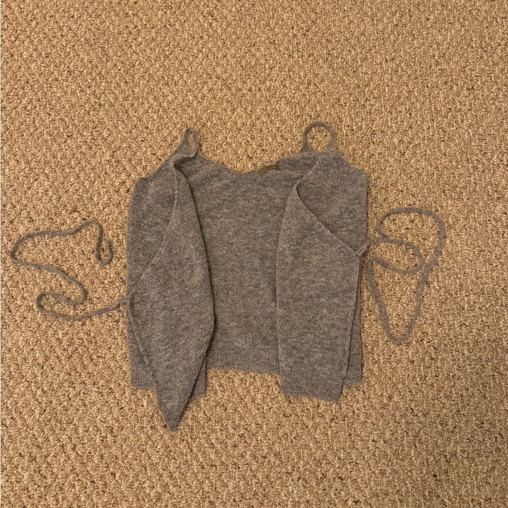 J. Crew Heather Gray Knit Sweater